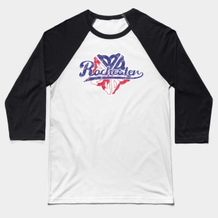 Officially Licensed Rochester USA Logo Baseball T-Shirt